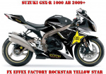 Rockstar Yellow Star for Suzuki GSX-R 1000 2009-2016